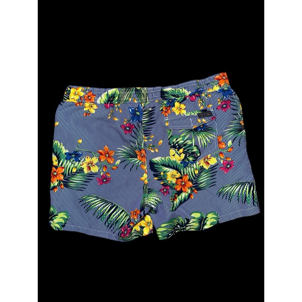 Polo Ralph Lauren Mens Size‎ Large Floral Hawaiian Print Swim Trunks Traveler - Picture 2 of 10